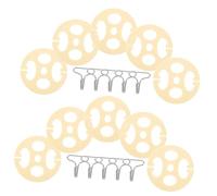 Beatifufu 1 Set Seat Cover Fasteners Seat Replacements Accessories Fixed Fastener Seat Locking Metal Hooks Seat Cover Plum Plate for Seat Cover Installation