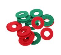 Beatifufu 10 Pairs Car Battery Terminal Felt Washers Electrical Isolation Anti-corrosion Shims Red Green Fiber Protectors for Vehicles Suv Truck Rv Boat