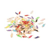 Beatifufu 100Pcs Alloy -shaped Charms DIY Jewelry Pendants Mixed Colors for Necklace Bracelet Earring Making Craft Accessories