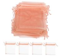 Beatifufu 100Pcs Color Mesh Drawstring Bags Organza Pouches for Jewelry Candy Elegant Party Favor Bags for Weddings Engagements Special Occasions