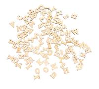Beatifufu 100pcs Small Wooden Alphabet Letters for Crafts Natural Unfinished Wood Craft Material DIY Learning for Fine Motor Skill Development and Creative Art Projects