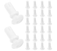 Beatifufu 100Pcs White Nylon Plastic Expansion Rivet Clips Push Retainer Car Fastener Kit Universal Bumper Panel Trim Fixing for Automotive Body