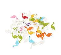 Beatifufu 100pcs Wooden Dinosaur Sewing Buttons Creative Decorative Handmade Fasteners for DIY Crafts Scrapbooks Party Decorations Durable and Easy to Sew