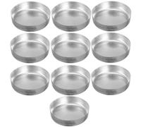 Beatifufu 10Pcs Aluminum Weighing Boats Lab Weighing Trays 70Ml Flat Bottom Sample Dishes for Powders and Liquids Laboratory Equipment Supplies