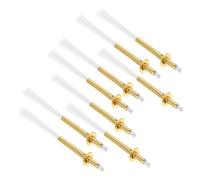 Beatifufu 10pcs Bulk Oil Lamp Wicks Large Alloy Tube for Camping Lanterns and DIY Kerosene Lamps Trimmed Wick with Stable Combustion and Oil Absorption