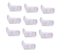 Beatifufu 10pcs Cabinet Latch for Childproofing Kitchens Bathrooms Easy Install No Drilling Multi-Function Lock for Cabinets Fridges