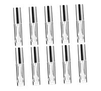 Beatifufu 10pcs Empty Lip Gloss Tubes with Silver Cap Transparent Cosmetic Containers for DIY Lip Gloss Travel Portable Lightweight High End Design