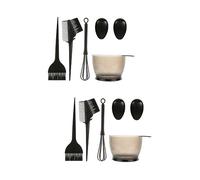 Beatifufu 10pcs Hair Coloring Hair Dye Kit Tinting Bowl Brush Comb Earmuffs for Salon and Home Use