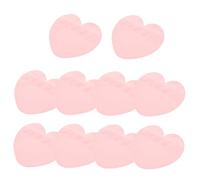 Beatifufu 10pcs Heart Shaped Jewelry Bags Pink Self Sealing Clear Small Pouches for Candy Packaging and Small Items Storage Protective Baggies
