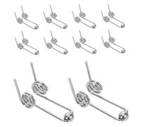 Beatifufu 10pcs Heavy Duty Metal Double Torsion Springs DIY Curling Iron Replacement Parts Wear Resistant Hair Styling Tool Accessories for Consistent Curls and Easy Installation