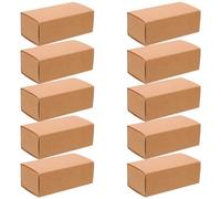 Beatifufu 10pcs Kraft Paper Lipstick Gift Box Eco-friendly Makeup Packaging for Essential Oils Lip Balms and Cosmetics All Occasions and Easy Storage