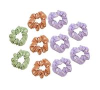 Beatifufu 10pcs Mixed Color Floral Hair Ropes for Women Stylish Party Hair Ties Ponytail Holders for Birthdays Dancing and Everyday Wear Cute Comfortable