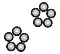 Beatifufu 10pcs Pinch Roller Bearing Wheel for Audio Tape Recorder Pulley for Dvd Drive Cd Player Compact Design High Strength Wear-resistant for Recording Machines
