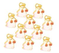 Beatifufu 10pcs Rabbit Zodiac Charms for Jewelry Making Bunny Pendants with Smooth Surface Cute Year Rabbit Design for Bracelets Earrings and DIY Craft Kits