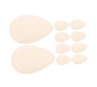 Beatifufu 10pcs Transparent Silicone Foundation Applicator Nonabsorbent Teardrop Makeup Sponges for Liquid Concealer Cushion Puff for Sensitive Skin