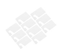 Beatifufu 10pcs Writable Parking Permit Hang Tags Blank Rear View Mirror Parking Lot Hangers Weather-resistant Temporary Passes for Vehicle Interior Use