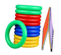 Beatifufu 12 Pcs Toddler Leash Walking Rope for Preschool, Cloth and Plastic Ring Handle Design, Helps Prevent Getting Lost, for Daycare and Elementary School Line-up Activities