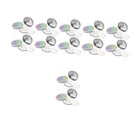 Beatifufu 12 Pcs Ultra Thin Translucent Loose Box Makeup Sub Packing Container with Puff for Setting Compact Travel Case for Loose Storage