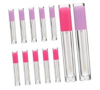 Beatifufu 12pcs Empty Lip Gloss Tube Plastic Bottles Lip Glazes Tube for Cosmetic Diy Lipstick Holder for Making Glitter Gloss Essence at Home