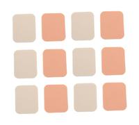 Beatifufu 12Pcs Makeup White and Skin Tone Fluffy Cosmetic Pads for Dry and Wet Use Small Portable Face Care Tools for Foundation and Powder Application