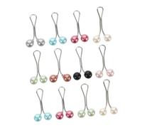 Beatifufu 12pcs Multicolor U Shape Pearl Scarf Clips for Women Secure Hold Neck and Headscarf Buckles with Rounded Edges Gentle Hair Friendly Design Stylish Accessories for Various Occasions