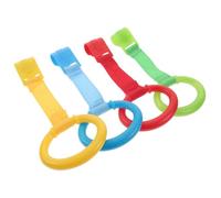Beatifufu 12pcs Nursery Crib Hanging Rings Boy Girl Walking Learning Tools Diapers