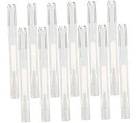 Beatifufu 12Pcs Refillable Transparent Nail Oil Pens for Lip Gloss and Durable Leak Cosmetic Applicators for Nail Nutrition Oil Easy to Carry Store