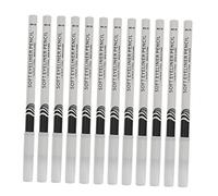 Beatifufu 12pcs White Wooden Tattoo Pen Highlighter Eyeliner Pens for Makeup Eyeshadow Pencils for Eyes