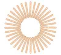 Beatifufu 150pcs DIY Wooden Craft Sticks with Holes for Art Projects Unfinished Wooden Popsicle Sticks Tongue Depressors for Creative Model Making and Craft Supplies