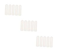 Beatifufu 15pcs Refillable White Essential Oil Aromatherapy Tubes Go Use for Nose Breathing and Sinus Relief for Workplace and School