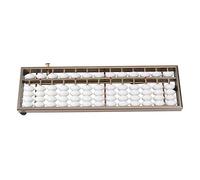 Beatifufu 1pc Aluminum Alloy Abacus Digits Rods Educational Tool for Students Accountants Brain Developing Arithmetic Caculating Toy Chinese Style Math Learning Frame