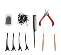 Beatifufu 1set Hair Extension Tool Kit Pliers Beads and Hook Needle for Easy Hair Styling and Extensions for Beginners and Professionals