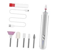 Beatifufu 1set Portable Nail Grinding Tool Kit USB Rechargeable Electric Manicure Machine for Polishing Exfoliating and Callus Removal Multi-Functional Nail Art Easy Bit Change