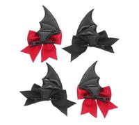 Beatifufu 2 Pairs Devil Wings Hair Clips Halloween Bat Wing Decorations for Women DIY Costume Spooky Party Styling