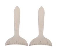 Beatifufu 2 Pcs Stainless Steel Eyelid Ruler Eye Socket Measuring Tool for Accurate Makeup Measurements Eyeframe Measuring Ruler for Eye Bag Assessment and Cosmetics Applications
