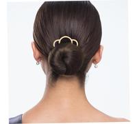 Beatifufu 2 Pcs Zinc Alloy U-shape Four-prong Hair Fork Pins for Women Vintage Chinese Style Updo Bun Styling Tool Accessories in Gold and Silver