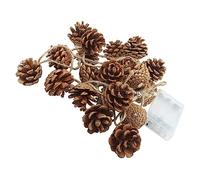 Beatifufu 2 Sets Beautiful Led Christmas Tree Lights Pinecone String Battery Operated for Xmas Decorations
