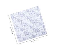 Beatifufu 20 Sheets Blue Waterproof Floral Wrapping Paper 57x57cm Decorative Bouquet Pack for Craft Party Wedding Supplies