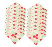Beatifufu 20 Sheets Strawberry Print Decorative Napkins for Themed Parties Birthday and Holiday Celebrations Soft Absorbent Paper Napkins with Vivid Design for Home and Event Decor