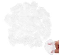 Beatifufu 200pcs Disposable Ear Protectors Ear Covers Soft to The Touch Thick and Elastic Pe Plastic Assorted Color Protectors for Shower Use at Home and Dormitory