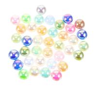 Beatifufu 200pcs Resin Flatback Half round Pearls for Crafting and Nail Art, 12mm Plastic Decorative Beads Practical Use for Manicure Accessories and Pendant Decoration Random Color