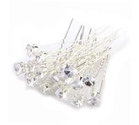Beatifufu 20pcs Bling Bridal Hair Pins Women's Girls u Shape Rhinestone Hairpins Metal Hair Clips for Wedding