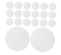 Beatifufu 20pcs Compressed Wood Pulp Face Sponges 65mm x 10mm Ultra-thin White Cotton Sponge Puff for Facial Cleansing Makeup Removal and Exfoliating Suitable for Daily Skincare