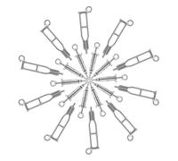 Beatifufu 20pcs Doctor Keychain Charms and Bag Pendants Set, Medical Supplies Key Accessories for Nurses and Doctors, Diy Hanging Jewelry for Purse Decoration and Daily Use