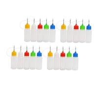 Beatifufu 20pcs Empty Squeeze Bottles and Caps for Craft Glue Paint and Ink Dispensing Flexible Applicator for Projects