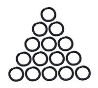 Beatifufu 20pcs Thick Elastic Ponytail Holders for Hair Ties Stretchy No Breakage Hair Bands for Thick Secure Accessories for Black