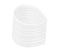 Beatifufu 20pcs White Abs Plastic Headbands Plain No Teeth Flexible DIY Craft Hair Bands for Women Comfortable Smooth Surface Accessories