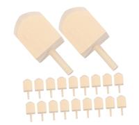 Beatifufu 20pcs Wooden Dreidels Blank DIY Craft Supplies for Hanukkah Spinning Tops Sturdy Unpainted Traditional Game Decorations
