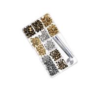 Beatifufu 240 Set Double-Sided Metal Snap Fastener Kit with Press Buttons for Leather Craft Includes Installation Tools in Clear Storage Box for DIY Belts Jackets Bags Shoes Repairs