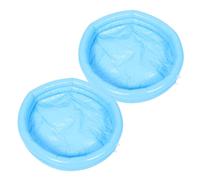 Beatifufu 2pairs Inflatable Foot Bath Basin Set Pump Portable Foldable Foot Soak Tub for Spa and Pool Use Sky- for Relaxation and Comfort for Home Travel